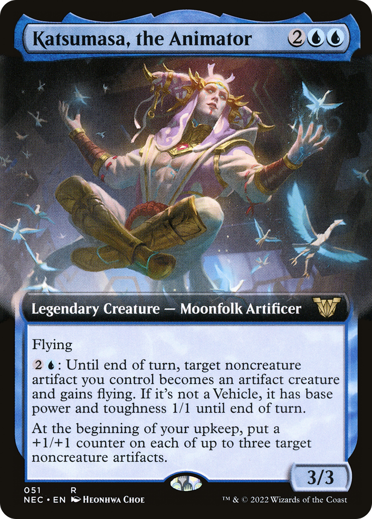 Katsumasa, the Animator (Extended Art) [Kamigawa: Neon Dynasty Commander] - The Mythic Store | 24h Order Processing