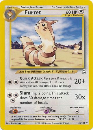 Furret (35/111) [Neo Genesis Unlimited] - The Mythic Store | 24h Order Processing