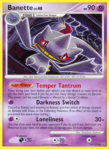 Banette (19/127) [Platinum: Base Set] - The Mythic Store | 24h Order Processing