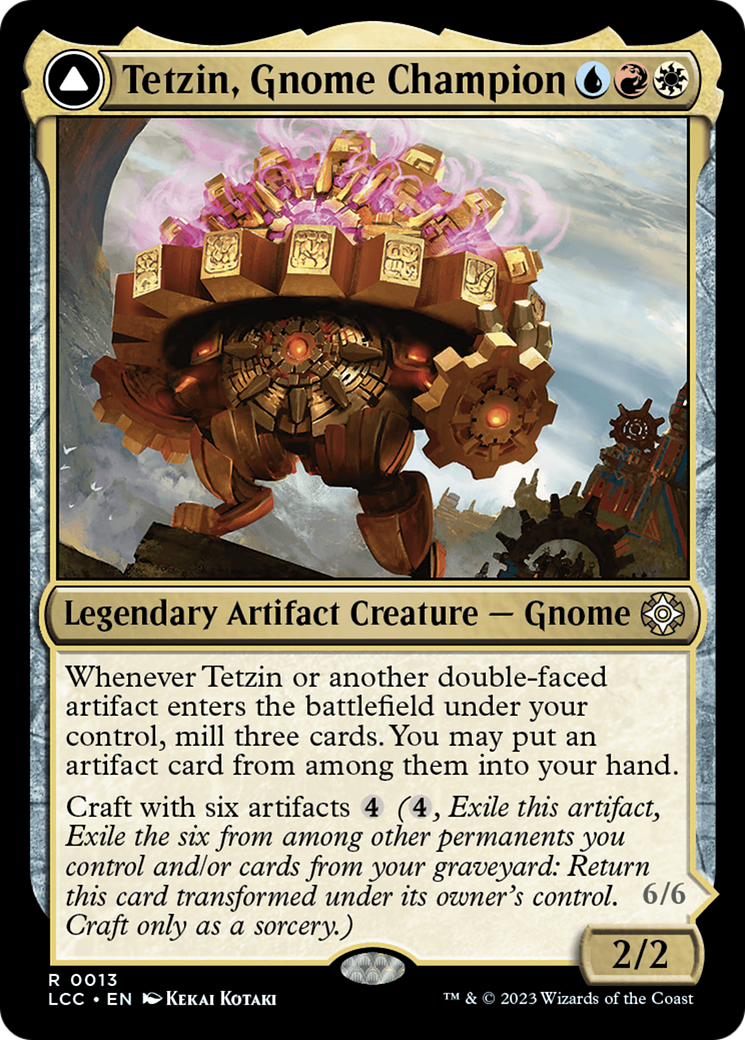 Tetzin, Gnome Champion // The Golden-Gear Colossus [The Lost Caverns of Ixalan Commander] - The Mythic Store | 24h Order Processing