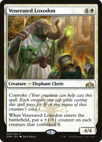 Venerated Loxodon (Promo Pack) [Guilds of Ravnica Promos] - The Mythic Store | 24h Order Processing