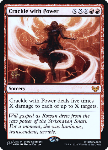 Crackle with Power [Strixhaven: School of Mages Prerelease Promos] - The Mythic Store | 24h Order Processing