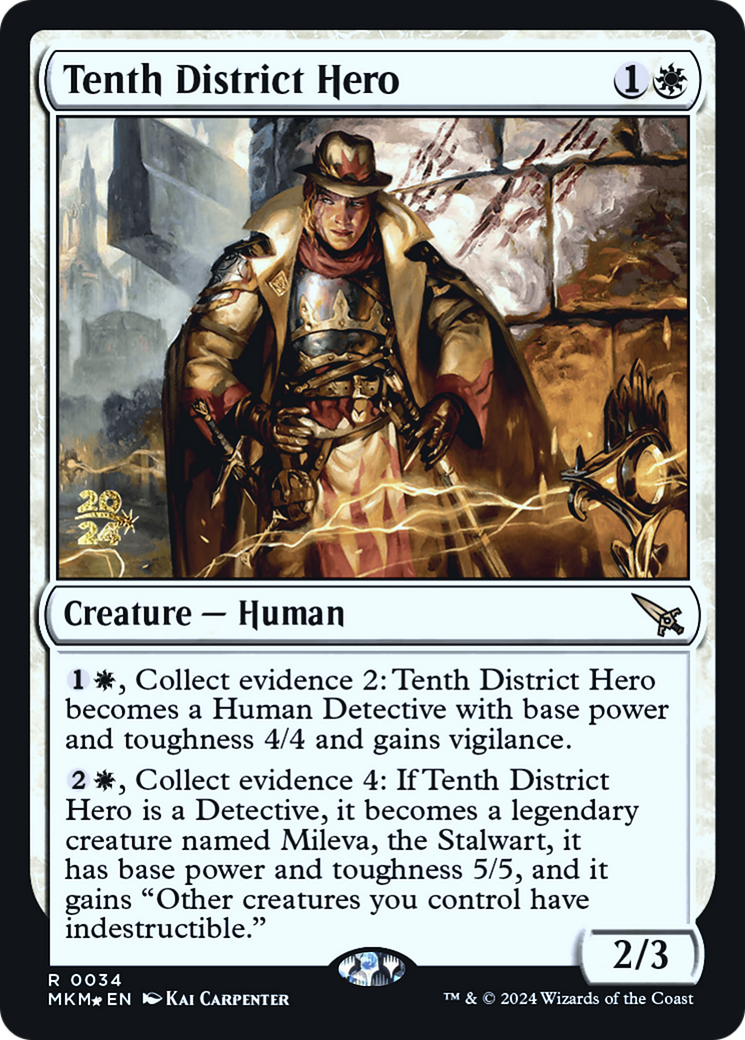 Tenth District Hero [Murders at Karlov Manor Prerelease Promos] - The Mythic Store | 24h Order Processing