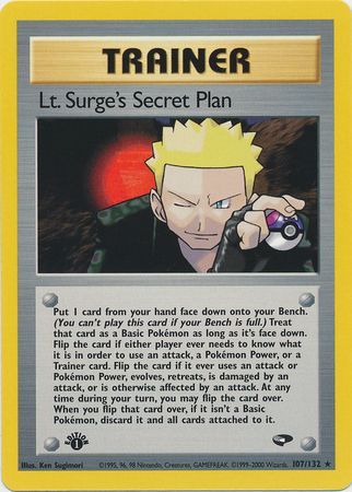 Lt. Surge's Secret Plan (107/132) [Gym Challenge 1st Edition] - The Mythic Store | 24h Order Processing