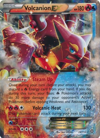 Volcanion EX (26/114) (Jumbo Card) [XY: Steam Siege] - The Mythic Store | 24h Order Processing