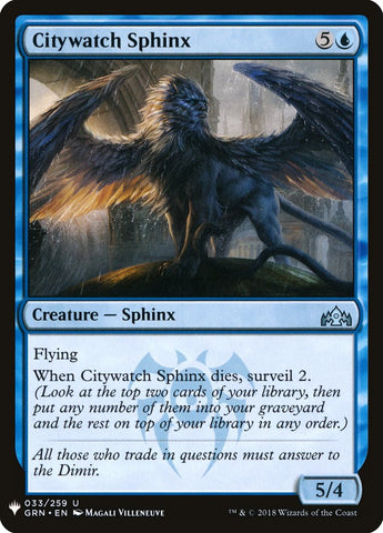 Citywatch Sphinx [Mystery Booster] - The Mythic Store | 24h Order Processing