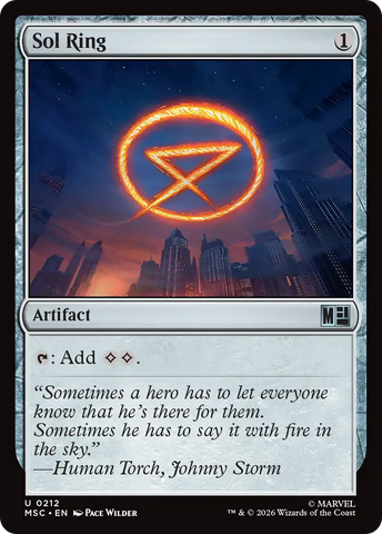 Sol Ring (0212) (Surge Foil) [Marvel Super Heroes Commander] - The Mythic Store | 24h Order Processing