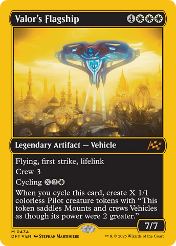 Valor's Flagship (First-Place Foil) [Aetherdrift] - The Mythic Store | 24h Order Processing