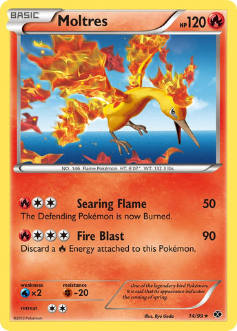Moltres (14/99) (Blister Exclusive) [Black & White: Next Destinies] - The Mythic Store | 24h Order Processing