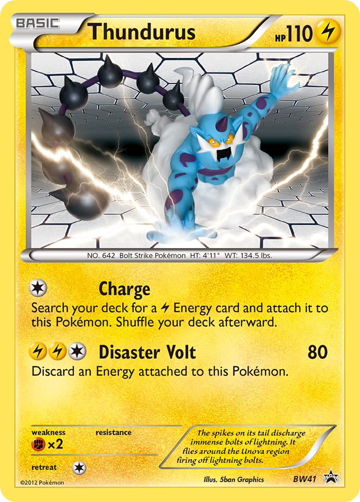 Thundurus (BW41) [Black & White: Black Star Promos] - The Mythic Store | 24h Order Processing