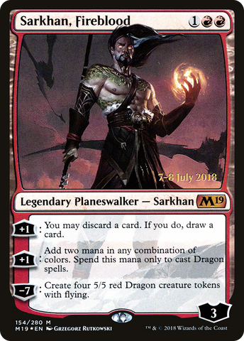 Sarkhan, Fireblood [Core Set 2019 Prerelease Promos] - The Mythic Store | 24h Order Processing