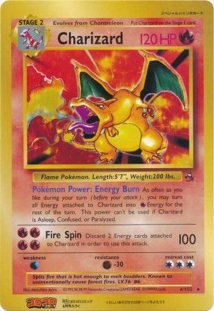 Charizard (4/102) (CoroCoro Promo) (Jumbo Card) [Base Set Unlimited] - The Mythic Store | 24h Order Processing
