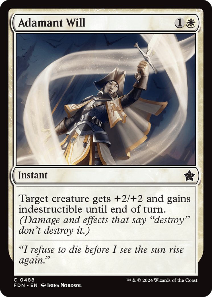 Adamant Will [Foundations] - The Mythic Store | 24h Order Processing