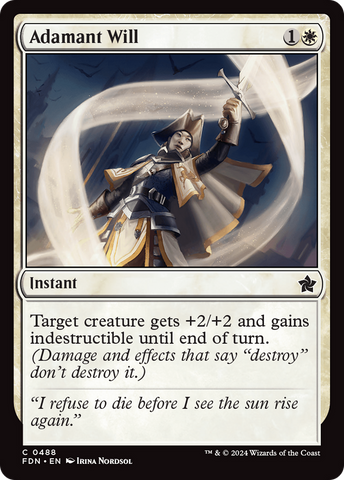 Adamant Will [Foundations] - The Mythic Store | 24h Order Processing