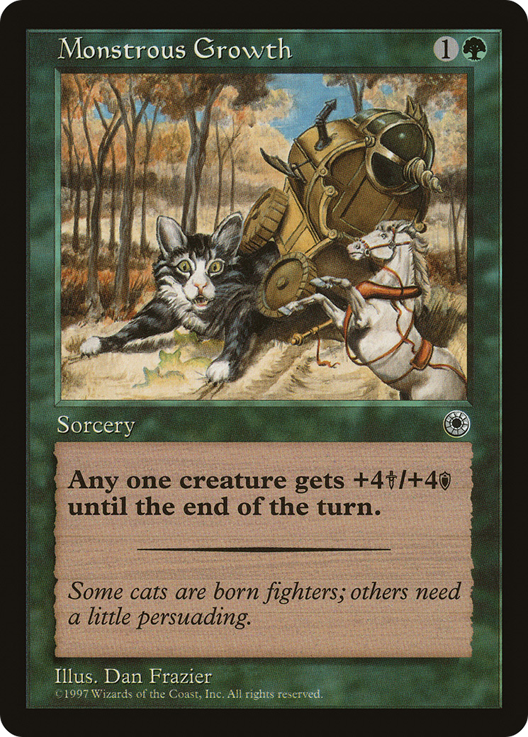 Monstrous Growth (With Flavor Text) [Portal] - The Mythic Store | 24h Order Processing
