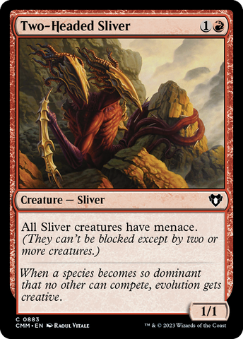 Two-Headed Sliver [Commander Masters] - The Mythic Store | 24h Order Processing