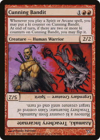 Cunning Bandit // Azamuki, Treachery Incarnate [Betrayers of Kamigawa] - The Mythic Store | 24h Order Processing