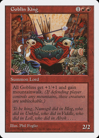 Goblin King [Fifth Edition] - The Mythic Store | 24h Order Processing