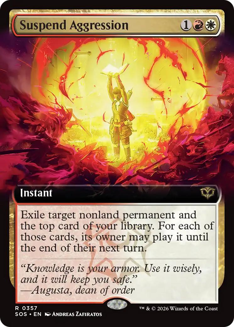 Suspend Aggression (Extended Art) [Secrets of Strixhaven] - The Mythic Store | 24h Order Processing