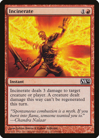 Incinerate [Magic 2012] - The Mythic Store | 24h Order Processing
