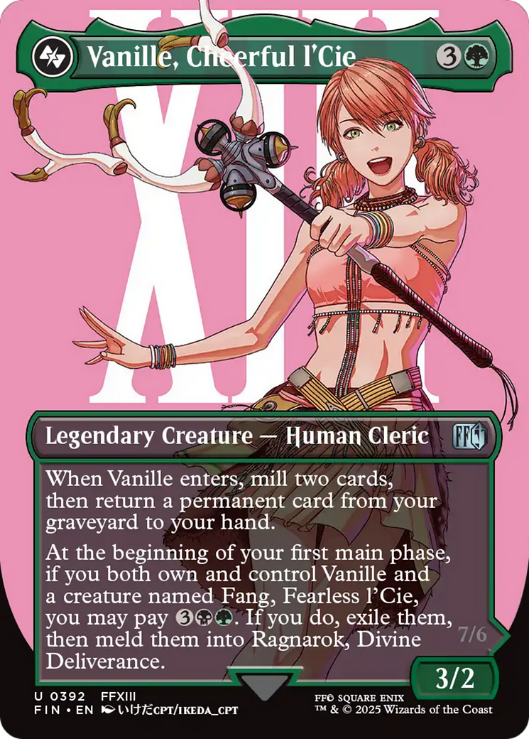 Vanille, Cheerful l'Cie // Ragnarok, Divine Deliverance (Borderless) [FINAL FANTASY] - The Mythic Store | 24h Order Processing