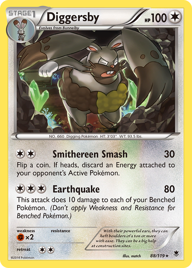 Diggersby (88/119) [XY: Phantom Forces] - The Mythic Store | 24h Order Processing