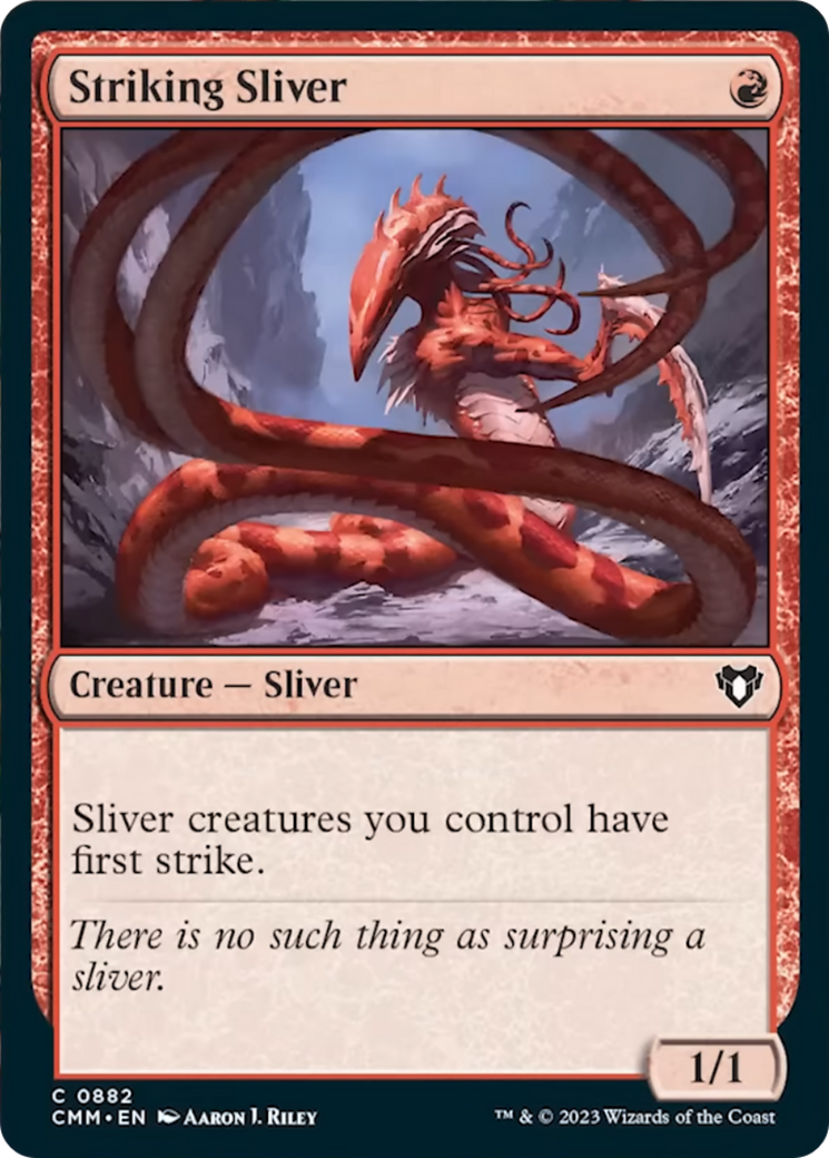 Striking Sliver [Commander Masters] - The Mythic Store | 24h Order Processing