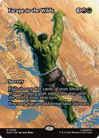 Escape to the Wilds (Borderless) [Marvel Universe: Eternal-Legal] - The Mythic Store | 24h Order Processing