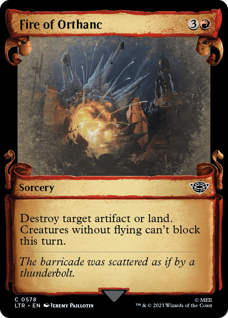Fire of Orthanc [The Lord of the Rings: Tales of Middle-Earth Showcase Scrolls] - The Mythic Store | 24h Order Processing