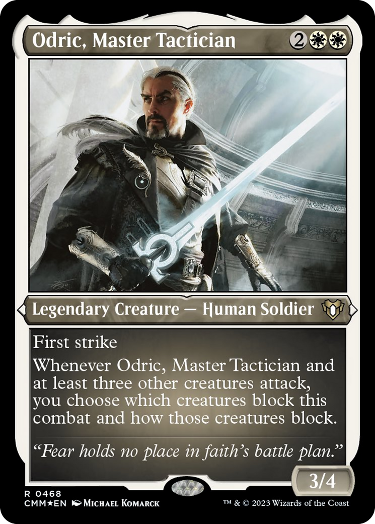 Odric, Master Tactician (Foil Etched) [Commander Masters] - The Mythic Store | 24h Order Processing