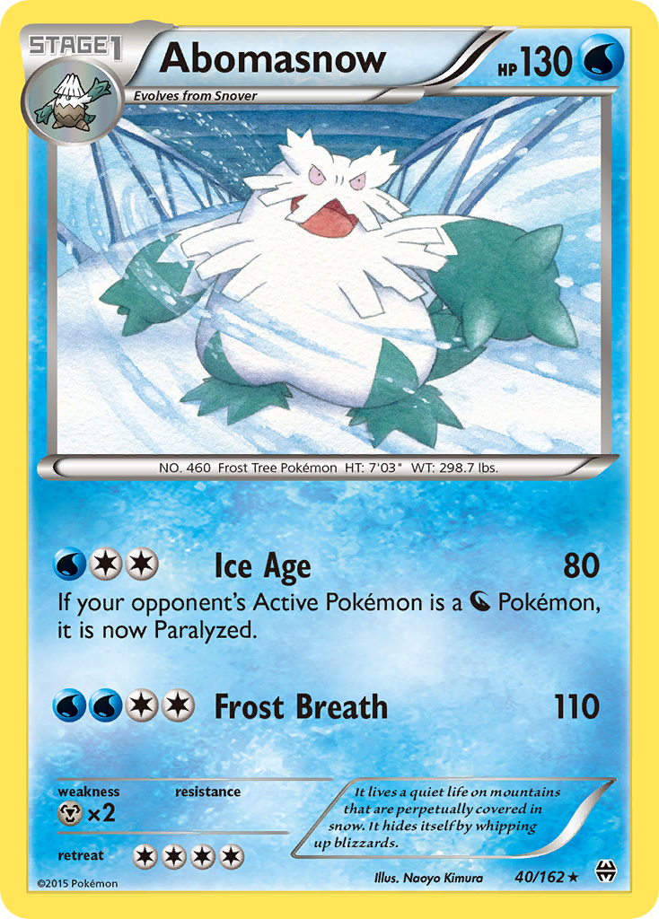 Abomasnow (40/162) [XY: BREAKthrough] - The Mythic Store | 24h Order Processing