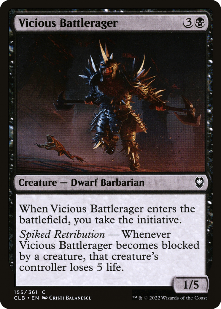 Vicious Battlerager [Commander Legends: Battle for Baldur's Gate] - The Mythic Store | 24h Order Processing