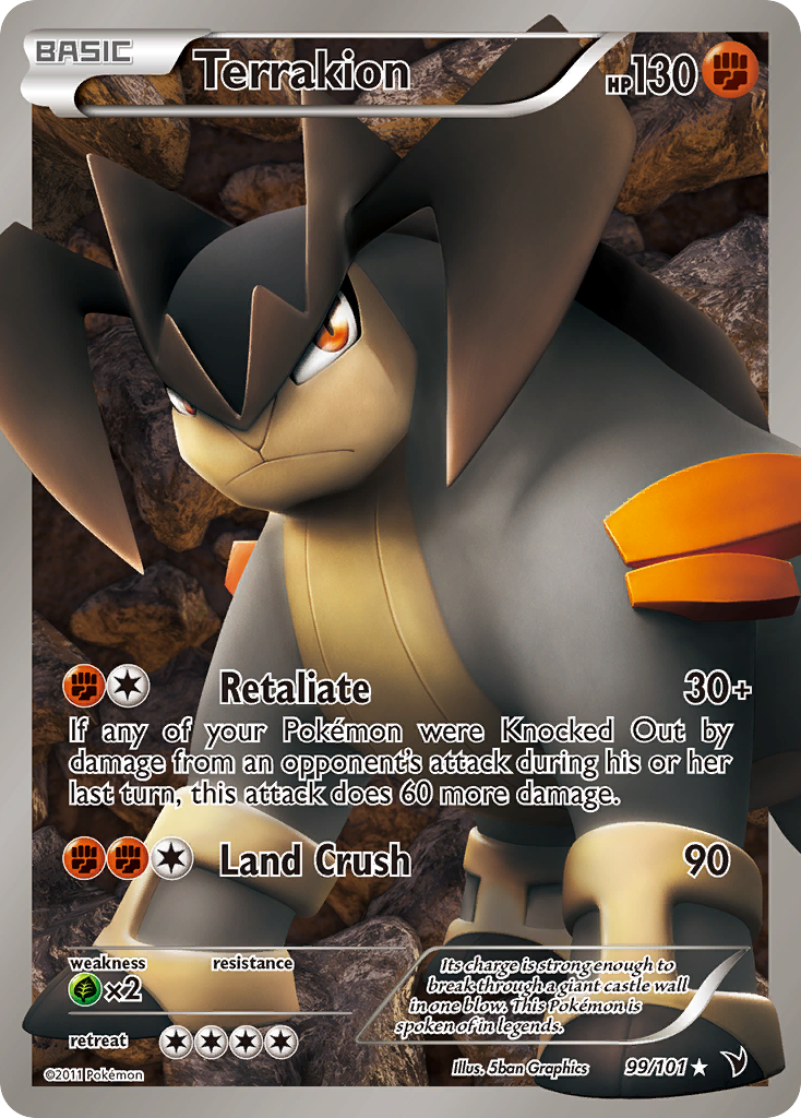 Terrakion (99/101) [Black & White: Noble Victories] - The Mythic Store | 24h Order Processing