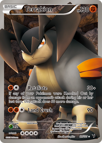 Terrakion (99/101) [Black & White: Noble Victories] - The Mythic Store | 24h Order Processing