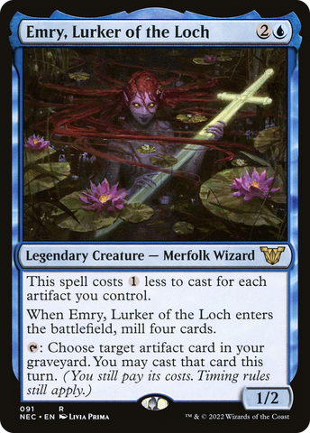 Emry, Lurker of the Loch [Kamigawa: Neon Dynasty Commander] - The Mythic Store | 24h Order Processing