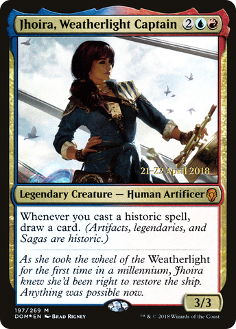 Jhoira, Weatherlight Captain [Dominaria Prerelease Promos] - The Mythic Store | 24h Order Processing