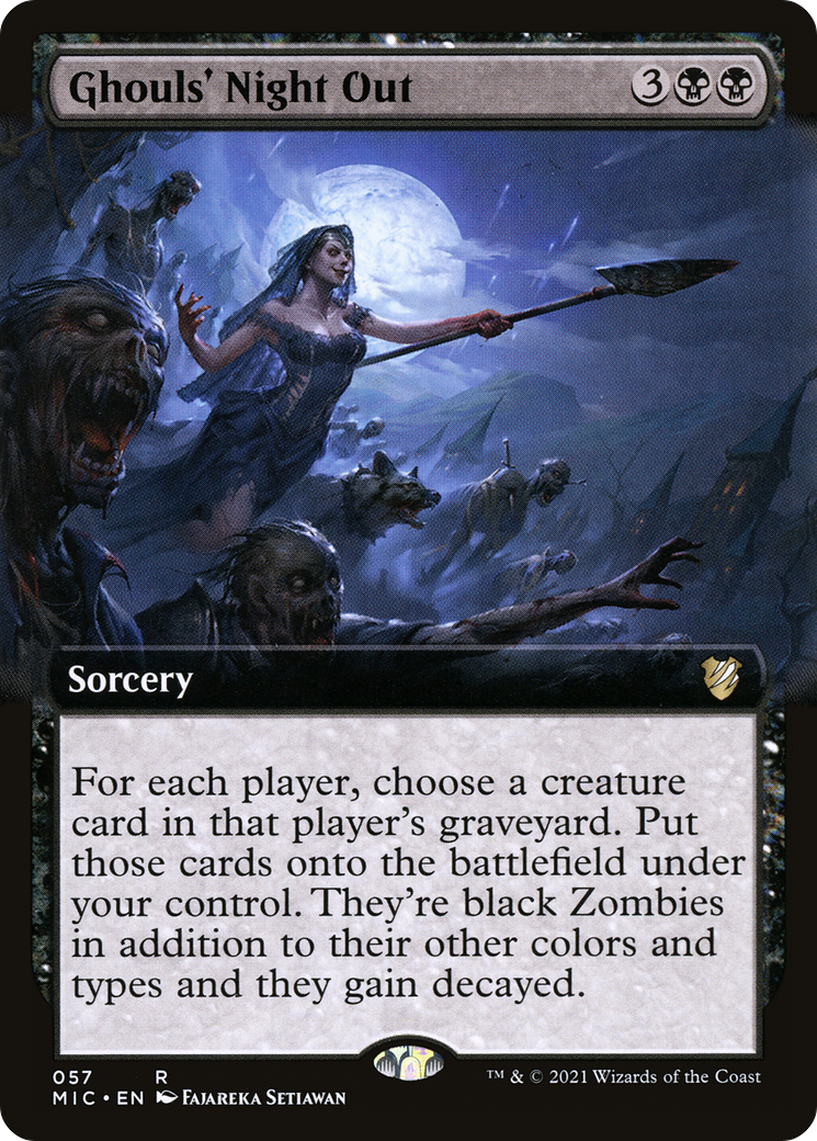 Ghouls' Night Out (Extended Art) [Innistrad: Midnight Hunt Commander] - The Mythic Store | 24h Order Processing