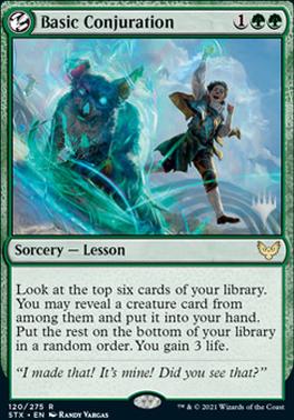 Basic Conjuration (Promo Pack) [Strixhaven: School of Mages Promos] - The Mythic Store | 24h Order Processing