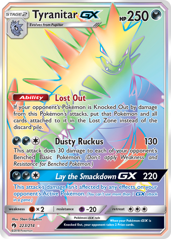 Tyranitar GX (223/214) [Sun & Moon: Lost Thunder] - The Mythic Store | 24h Order Processing