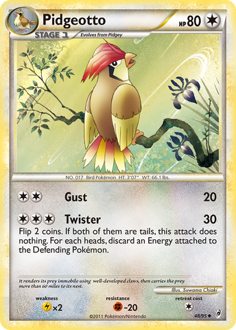 Pidgeotto (48/95) [HeartGold & SoulSilver: Call of Legends] - The Mythic Store | 24h Order Processing