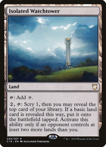 Isolated Watchtower [Commander 2018] - The Mythic Store | 24h Order Processing