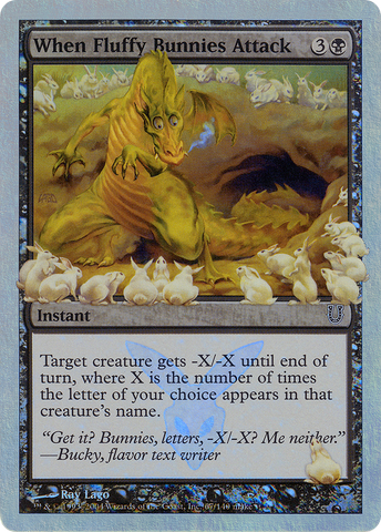 When Fluffy Bunnies Attack (Alternate Foil) [Unhinged] - The Mythic Store | 24h Order Processing