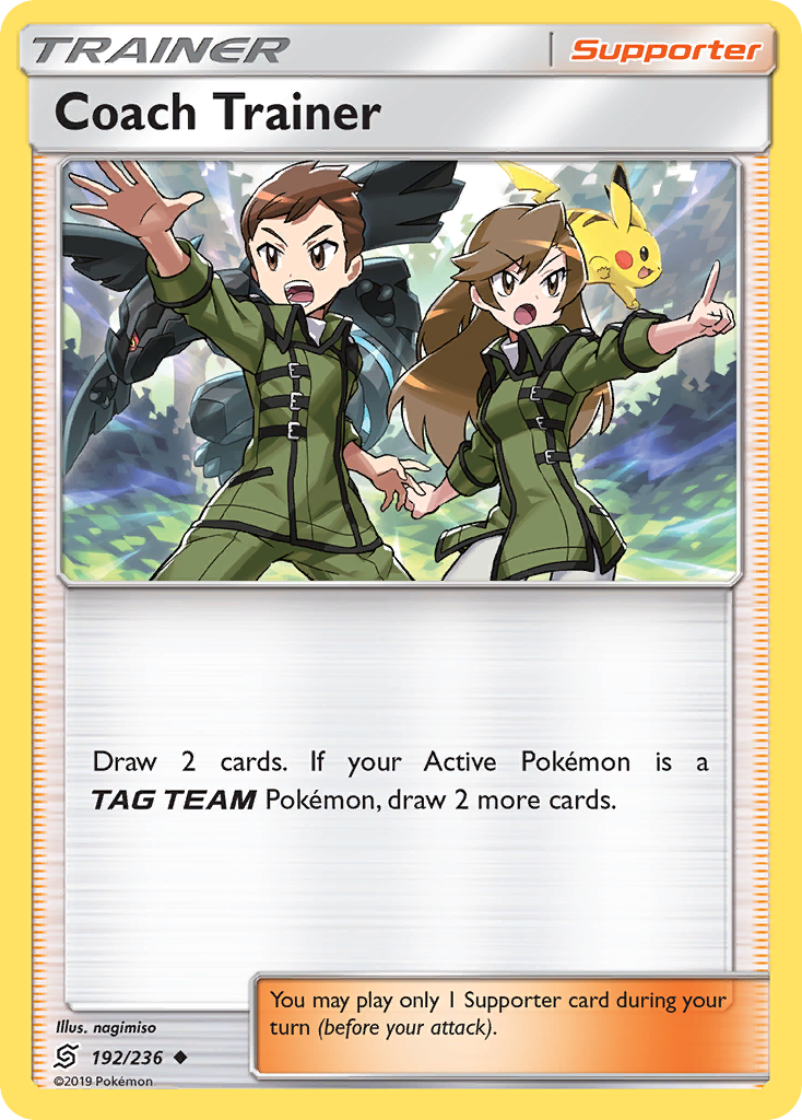 Coach Trainer (192/236) [Sun & Moon: Unified Minds] - The Mythic Store | 24h Order Processing