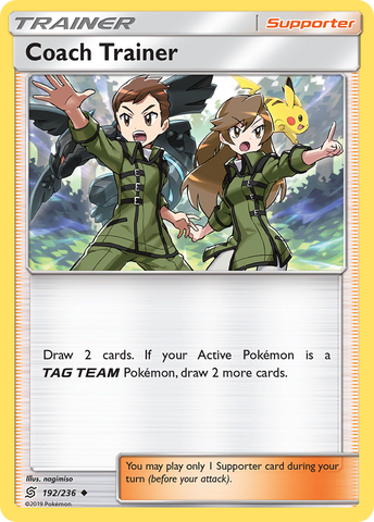 Coach Trainer (192/236) [Sun & Moon: Unified Minds] - The Mythic Store | 24h Order Processing