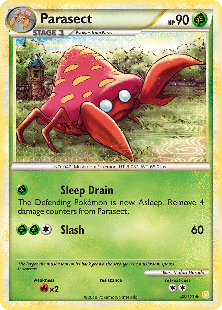 Parasect (48/123) [HeartGold & SoulSilver: Base Set] - The Mythic Store | 24h Order Processing