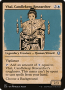 Vhal, Candlekeep Researcher (Showcase) [Commander Legends: Battle for Baldur's Gate] - The Mythic Store | 24h Order Processing