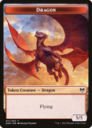 Human Warrior // Dragon Double-Sided Token [Kaldheim Tokens] - The Mythic Store | 24h Order Processing