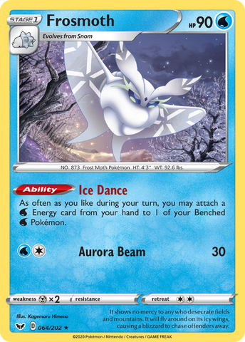 Frosmoth (064/202) (Theme Deck Exclusive) [Sword & Shield: Base Set] - The Mythic Store | 24h Order Processing
