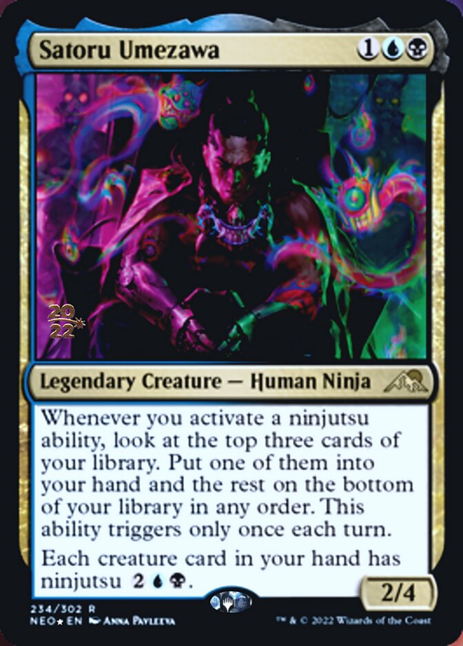 Satoru Umezawa [Kamigawa: Neon Dynasty Prerelease Promos] - The Mythic Store | 24h Order Processing