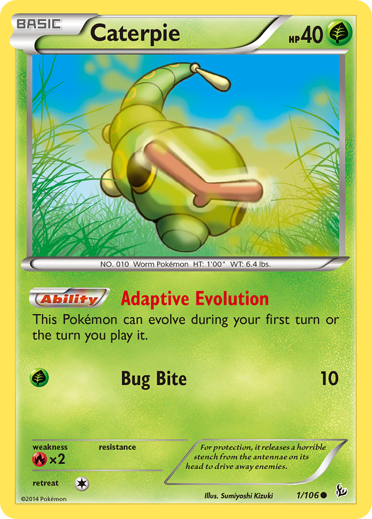 Caterpie (1/106) [XY: Flashfire] - The Mythic Store | 24h Order Processing